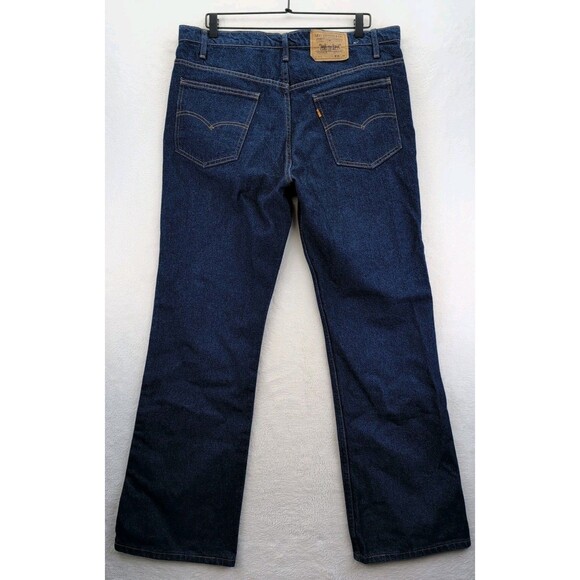 Vintage Levis 517 Bootcut Orange Tab Jeans Mens 38x30 90s Made In USA Cowboy - Picture 11 of 16
